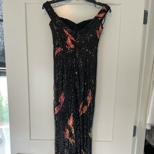 Sequined Gown off the shoulder